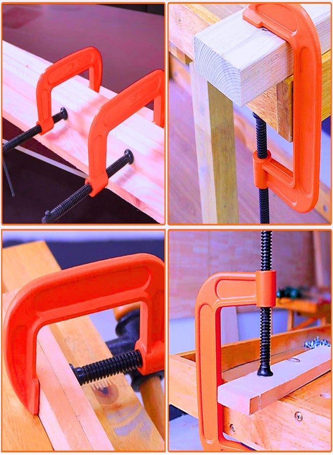 Homdum Heavy Duty G Clamp | C Type Clamping Tool | Set of 4 Pieces (4 inch) - Image 3